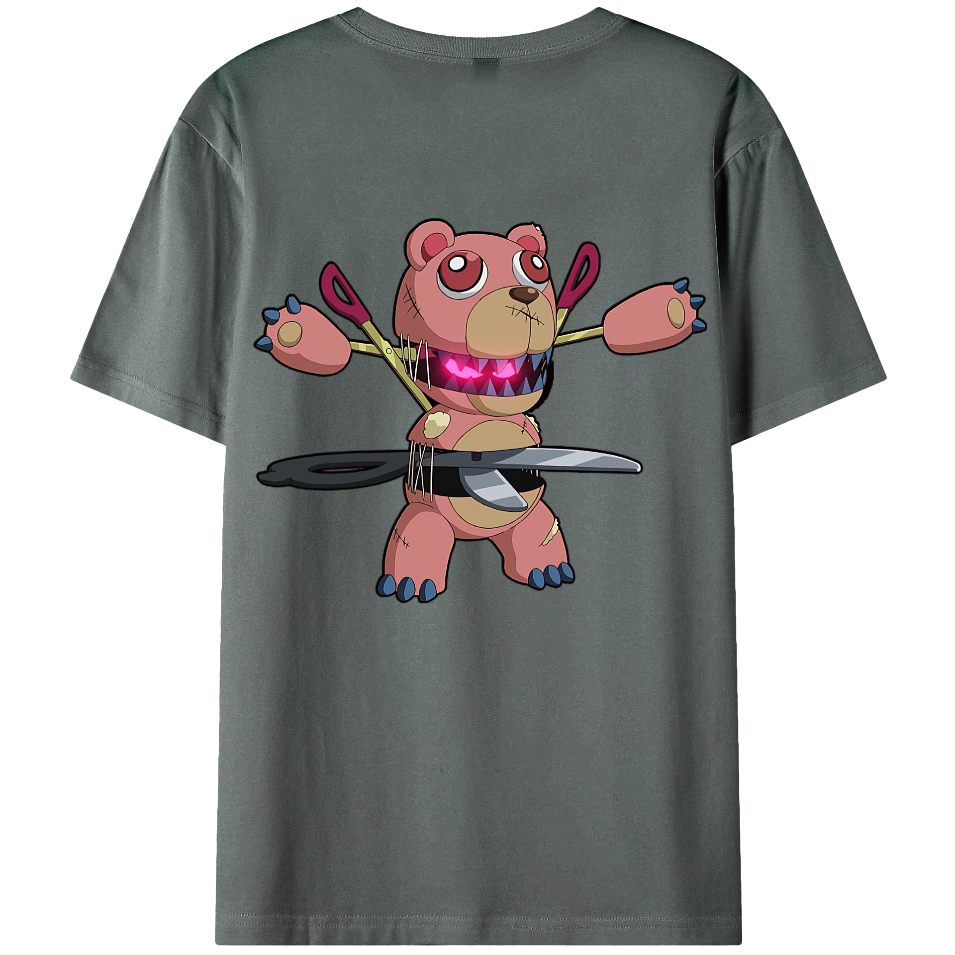 （画像用） 遊☆戯☆王 Yu-Gi-Oh! 綿100％ メンズ半袖Tシャツ（バックプリント） 通気性